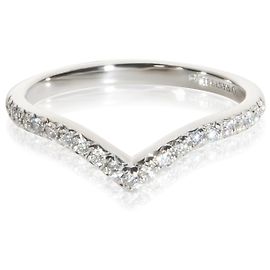 Tiffany & Co. Soleste V Band Ring aus Platin und Diamanten Andere