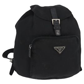 PRADA Mochila Nylon Black Silver Outro