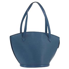 LOUIS VUITTON Epi Saint Jacques Shopping Shoulder Bag Blue M52275 LV Autre