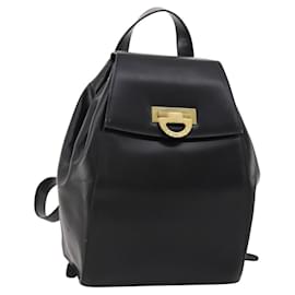 Céline CELINE Backpack Leather Black Gold Other