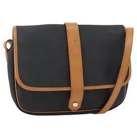 SAINT LAURENT Shoulder Bag PVC Canvas Black Gold Altro