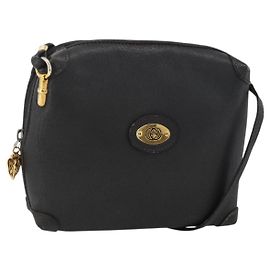 GUCCI Bolsa de Ombro em Couro Preta e Dourada 007 115 4916 Outro