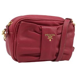 PRADA Shoulder Bag Leather Pink Altro