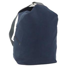 LOEWE Shoulder Bag Canvas Navy Silver Altro