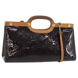 LOUIS VUITTON Monogram Vernis Roxbury Drive Hand Bag Amarante M91995 Altro