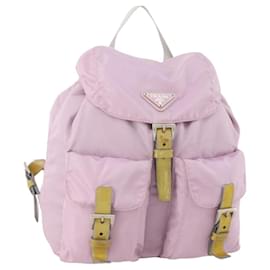 PRADA Backpack Nylon Pink Silver Other