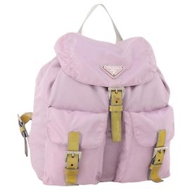PRADA Sac à dos Nylon Pink Silver Autre