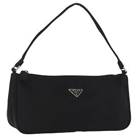 PRADA Estuche de accesorios Nylon Black Silver Otro