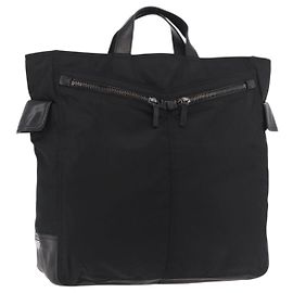 PRADA Handtasche Nylon Black Silver Andere