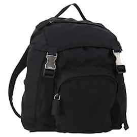 PRADA Rucksack Nylon Black Silver Andere