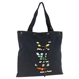 SAINT LAURENT Sac Cabas Kahala Canvas Navy Autre