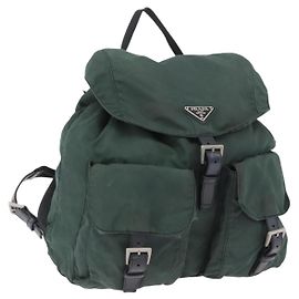 PRADA Rucksack Nylon Green Silver Andere