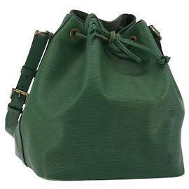 LOUIS VUITTON Epi Petit Noe Shoulder Bag Green M44104 LV Outro