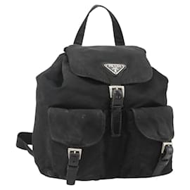 PRADA Rucksack Nylon Black Silver Andere