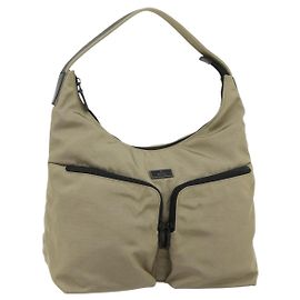 GUCCI Bolsa de Ombro Nylon Bege 001 3380 1705 Outro