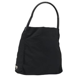 PRADA Handtasche Nylon Black Silver Andere