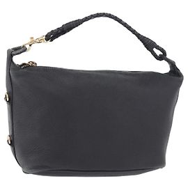 BOTTEGA VENETA Shoulder Bag Leather Black Gold Altro