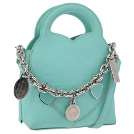 Tiffany & Co TIFFANY&Co. Return To Charm Bag Leather 2way Turquoise Blue Silver Altro