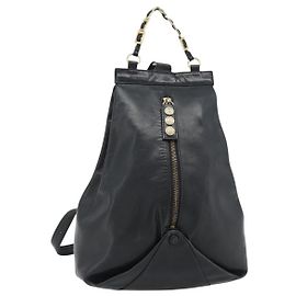 Gianni Versace Backpack Leather Black Gold Other