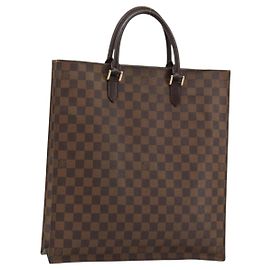 LOUIS VUITTON Damier Ebene Sac Plat Hand Bag N51140 LV Autre