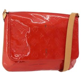 LOUIS VUITTON Monogram Vernis Thompson Street Shoulder Bag Red M91094 Autre