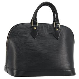 LOUIS VUITTON Sac à main Epi Alma Noir Black M52142 LV Autre