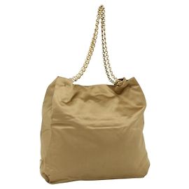 PRADA Bolsa Tote com corrente Satin Gold Outro