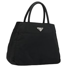 PRADA Sac à main Nylon Black Silver Autre