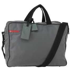 Prada GIVENCHY Hand Bag Leather 2way Gray Altro