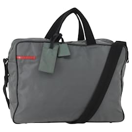 Prada GIVENCHY Handtasche Leder 2way Grau Andere