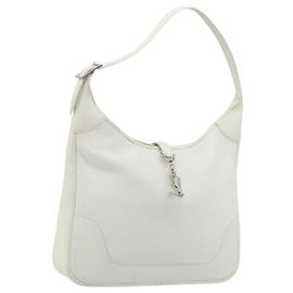 Hermès HERMES Trim 35 Shoulder Bag Togo leather White Silver Altro