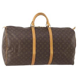 LOUIS VUITTON Monogram Keepall 60 Boston Bag M41422 LV Outro