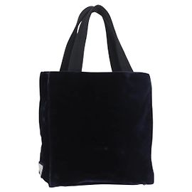 PRADA Sac à main Velor Navy Silver Autre