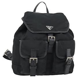 PRADA Rucksack Nylon Black Silver Andere