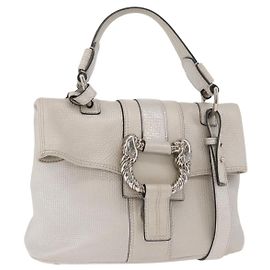 Bulgari BVLGARI Handtasche Leder 2way Silver Andere