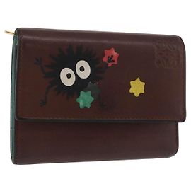 LOEWE LOEWE × Studio Ghibli Suswatari Wallet Leather Brown Gold Other