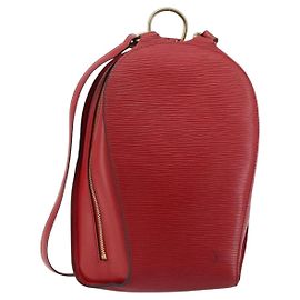 LOUIS VUITTON Epi Mabillon Backpack Castilian Red M52237 LV Other