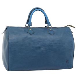 LOUIS VUITTON Epi Speedy 35 Handtasche Toledo Blue M42995 LV Andere