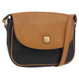 Céline CELINE Shoulder Bag Leather Black Gold Altro
