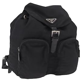 PRADA Rucksack Nylon Black Silver Andere