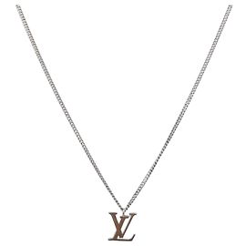 LOUIS VUITTON Collier Initiales LV Or 18K(750) Or Blanc Autre