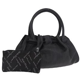 Salvatore Ferragamo Hand Bag Leather Black Altro