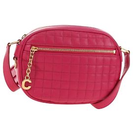 Céline CELINE Shoulder Bag Leather Pink Gold Altro