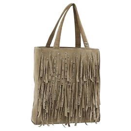 Sac à main CHANEL Daim Beige Silver CC Autre