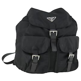 PRADA Rucksack Nylon Black Silver Andere