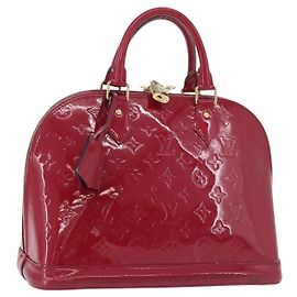 LOUIS VUITTON Monogram Vernis Alma PM Handtasche Rose Andian M91770 Andere