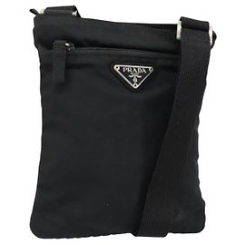PRADA Sac à épaule Nylon Black Silver Autre
