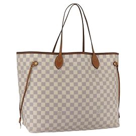 LOUIS VUITTON Damier Azur Neverfull GM Tote Bag N41360 LV Autre