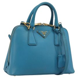 PRADA Hand Bag Saffiano leather 2way Light Blue Altro