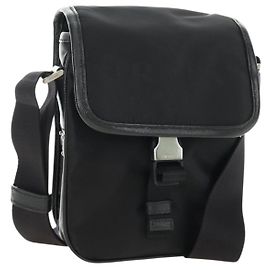 PRADA Shoulder Bag Nylon Black Silver Altro